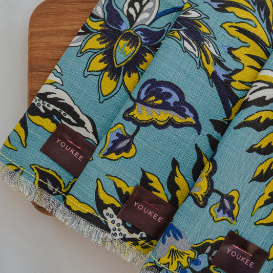 Blue Bloom Napkins